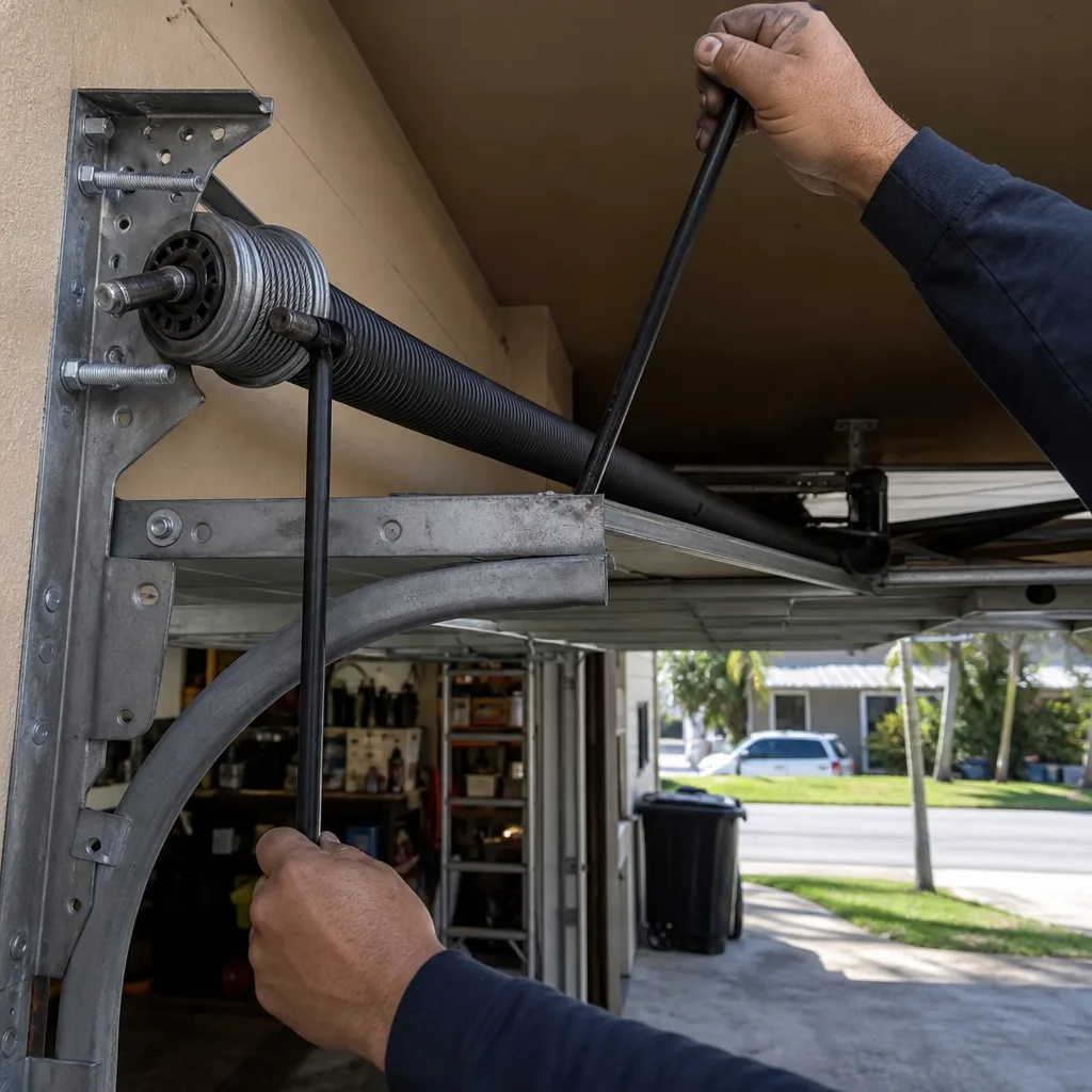 Garage Door Spring Repair in Ives Estates